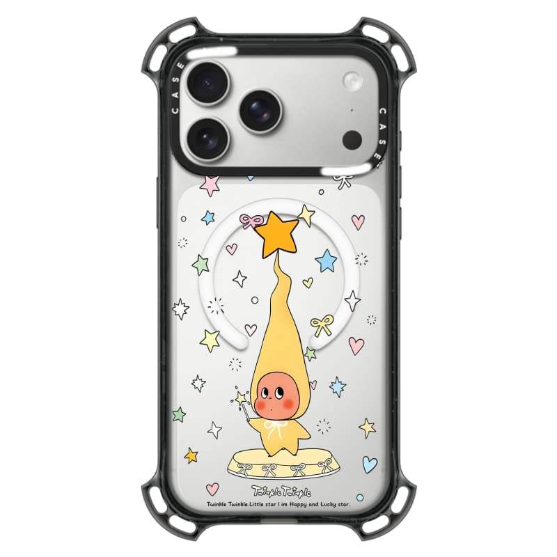 CASECASE X Star Hộp đựng cây thông Noel hút từ tính Mặt sau Acrylic cứng cho Apple IPhone 14 / 15 / 16 / 17 Pro Max với bao bì cao cấp
