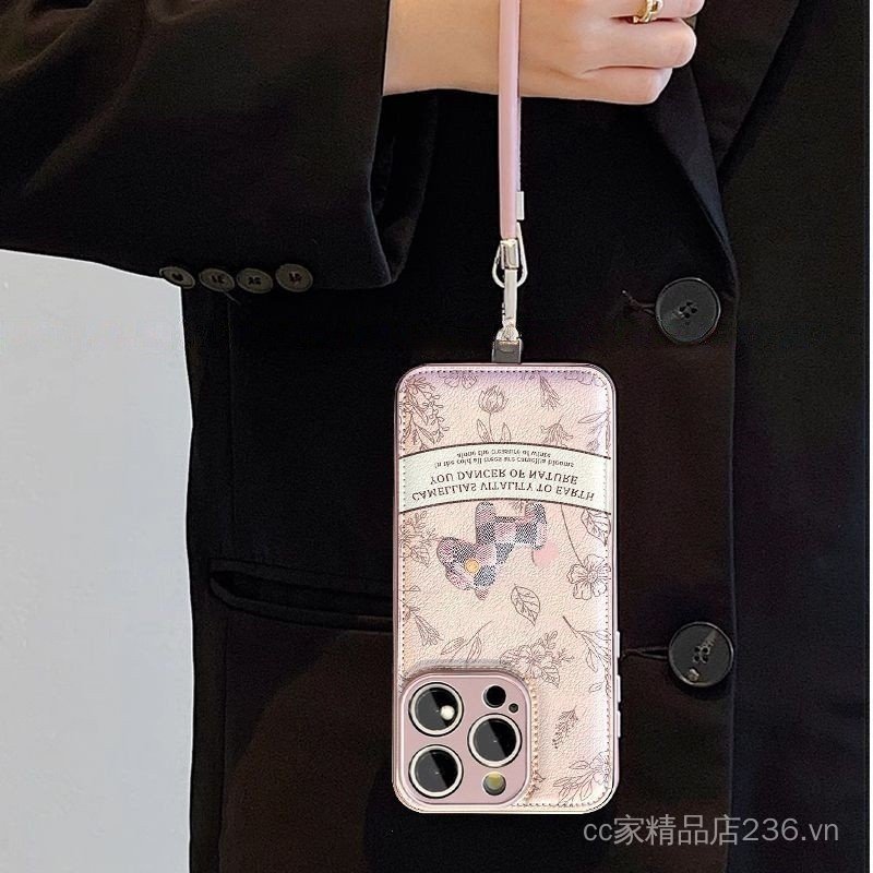Retro Pony Thích Hợp Cho iPhone 17 Vỏ Điện Thoại ins Style 16 Phong Cách Mới 15promax Dây Da 14 Bao Gồm Tất Cả Đệm Không Khí