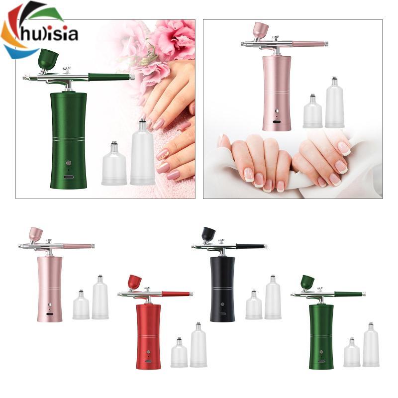 Bộ dụng cụ Airbrush phun sơn cầm tay tự động trang điểm móng tay Airbrush với vòi phun 0,33mm