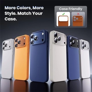 Kim Loại Kính Cường Lực Bảo Vệ Ống Kính Full Cover Cam Lưng Camera Bảo Vệ HD Cho iPhone 17 Pro Max 17Pro Ống Kính Máy Ảnh