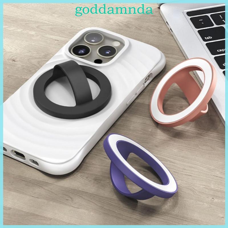 Giá đỡ nhẫn điện thoại từ tính GODD Silicone Soft Grip 360 Giá đỡ xoay cho bảng điều khiển ô tô Gắn nhiều bàn đính kèm