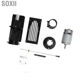 soxii Huleo 40mm RC Thuyền Máy bơm phản lực Thruster DIY Môi trường chèo thuyền tốt Nước với động cơ chải 775 cho tàu thủy (Màu đen)