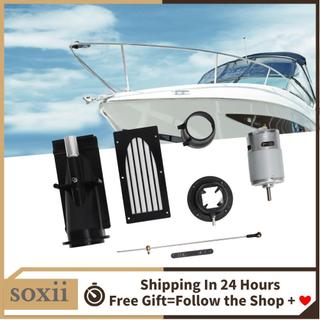 soxii Huleo 40mm RC Thuyền Máy bơm phản lực Thruster DIY Môi trường chèo thuyền tốt Nước với động cơ chải 775 cho tàu thủy (Màu đen)