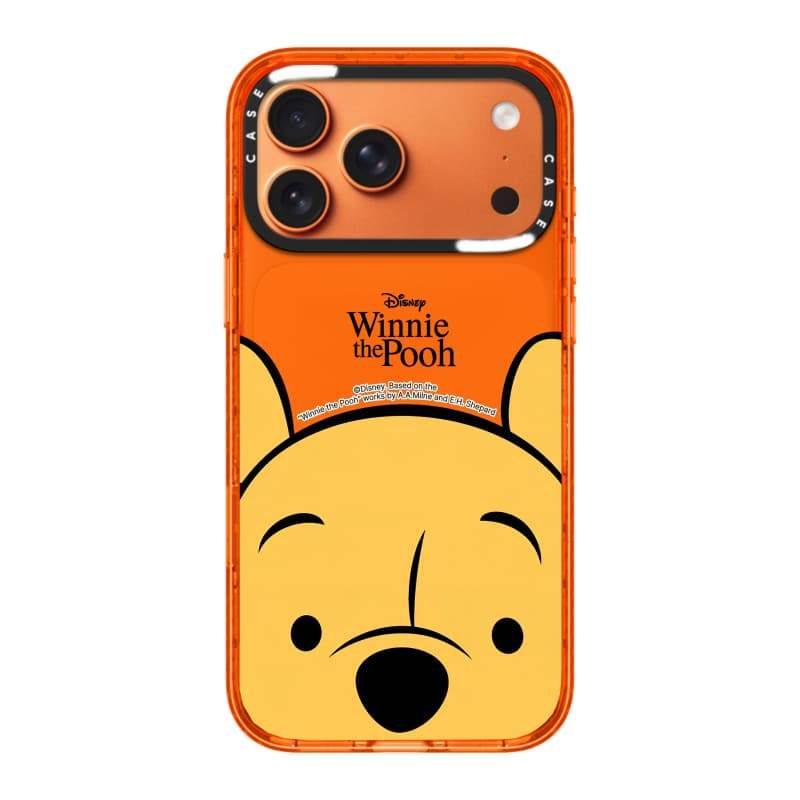 CASECASE X Đầu Lớn Winnie the Pooh Cam Trong Suốt Cứng Hút Từ Tính Tác Động Dành Cho Apple IPhone 12 13 14 15 16 17 Pro Max Air Plus Có Hộp