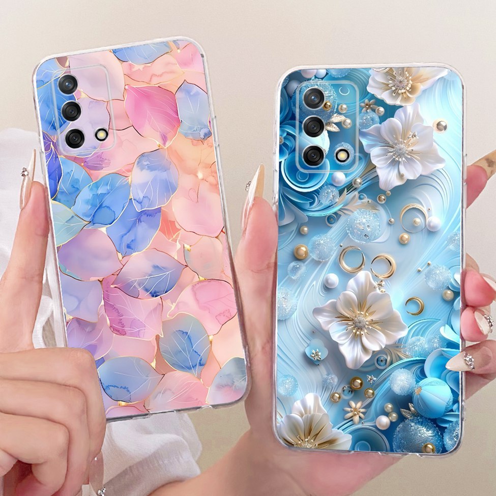 Ốp lưng trong suốt Oppo A95 4G CPH2365 Mèo dễ thương Thời trang Bướm ngộ nghĩnh Vỏ sơn 2D CHP2365
