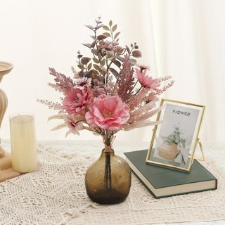 Bó Hoa Giả Lụa Cúc Hải Quỳ Anh Túc Trang Trí Phòng Khách Decor Bàn Làm Việc Đạo Cụ Chụp Hình Cưới Vintage Cao Cấp Cỏ Lau Lá Bạch Đàn Nghệ Thuật Quà Tặng Đẹp Tiệc Cắm Bình Bền Màu Tự Nhiên Mùa Thu Kiểu Dáng Bắc Âu Nội Thất Nhà Cửa Quán Cafe