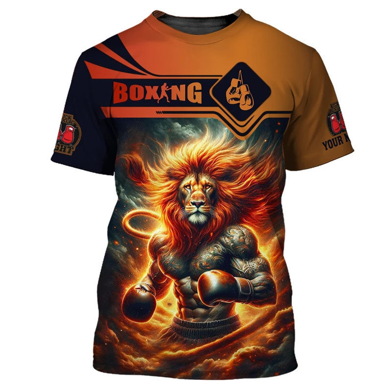 Áo thun nam họa tiết boxing 3D - Phù hợp cho luyện tập thể thao