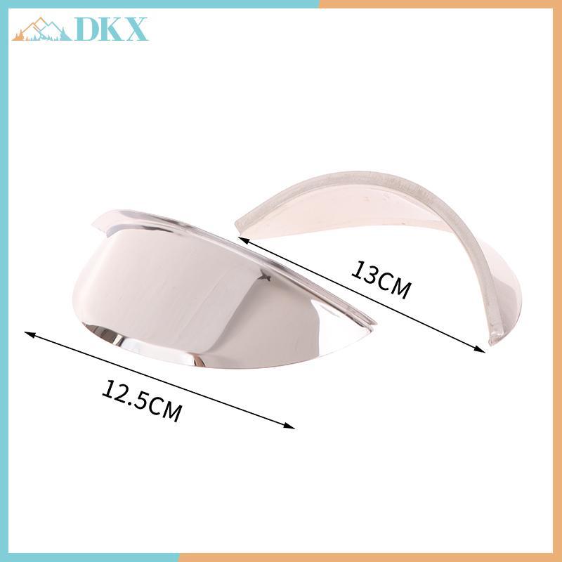 DKX 1 Cái Đa Năng Chrome Kim Loại Xe Tay Ga Đèn Pha Chống Mưa Bao 5.75 "/ 7" Cho Cafe Racer Xe Máy Tấm Che Đèn Trước.