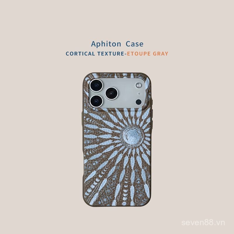 Ốp Điện Thoại Thích Hợp Cho iPhone 11 12 13 14 15 16 17 Pro max Plus Air Blue Sun Totem Vỏ Bảo Vệ Chống Sốc Bao Gồm Tất Cả XN26
