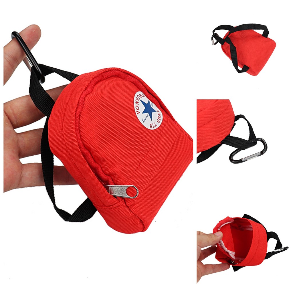 Canvas Ví Đựng Tiền Xu Đựng Thẻ Tai Nghe Thời Trang Móc Khóa Sáng Tạo Túi Tài Liệu Mặt Dây Chuyền Dung Tích Lớn Mini Túi Bảo Quản