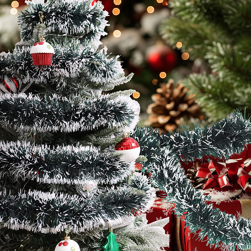 Dây Lá Thông Noel – Dây Trang Trí Giáng Sinh Đẹp, Phụ Kiện Kết Hợp Dây Đuôi Chồn Tạo Decor Lễ Hội Sang Trọng