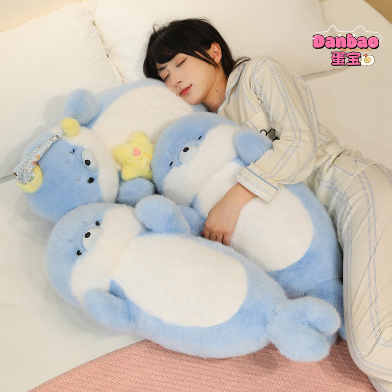 [DANBAO] Ngủ Với Bạn Blue Seal Đồ Chơi Sang Trọng Cho Bé Búp Bê Cói Dễ Thương Ngủ Với Búp Bê Chất Liệu Mềm Quà Tặng Cho Bé Gái Quà Tặng Sinh Nhật DANBAO Đồ Chơi