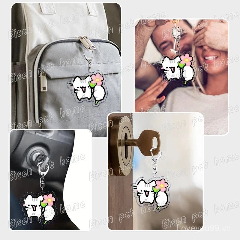 Móc khoá Mèo Dễ Thương Ngộ nghĩnh Meme Kawaii - Sango