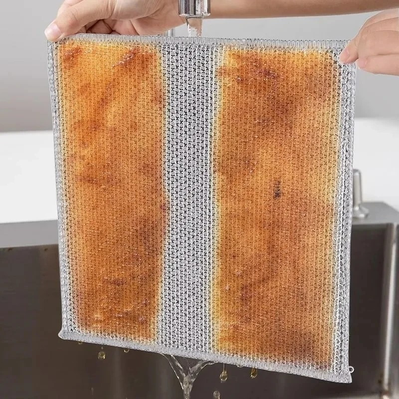 5 / 10 / 20 Cái Nhà Bếp Chống Trầy Xước Nước Rửa Chén Dây Thép Rags / Magic Pot Dish Wire Dishcloth