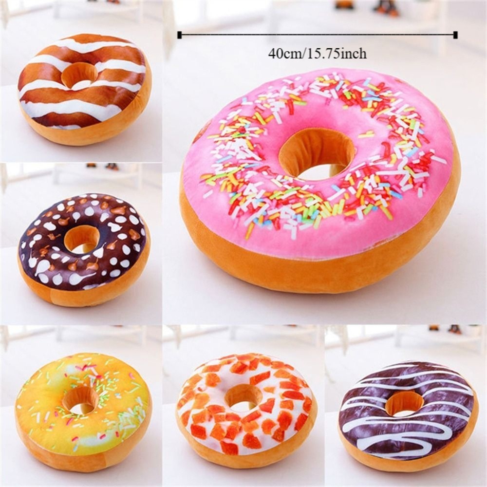 SILKPULSE Donut Sang Trọng Đồ Chơi Trẻ Em Đồ Chơi Sinh Nhật Ngủ Gối Sô Cô La Donut Gối Bọc Sofa Ghế Đệm