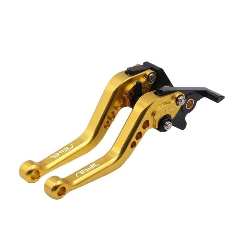Dành cho XE HONDA REBEL 300 500 2017-2022 sửa đổi hợp kim nhôm CNC 6 giai đoạn có thể điều chỉnh phanh ngắn đòn bẩy ly hợp đòn bẩy