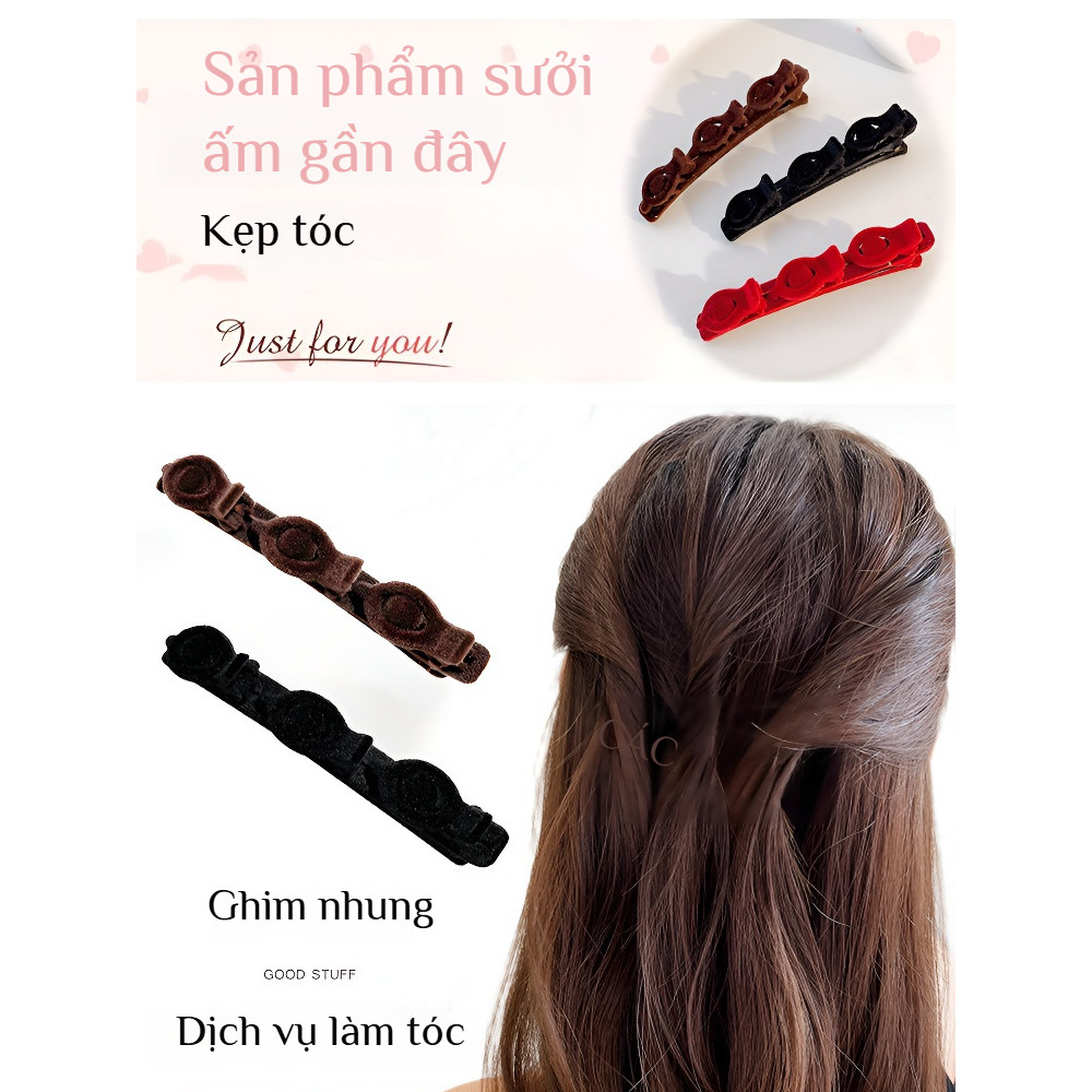 🔥Giá sốc🔥hair clip/bow hair clip /Kẹp tóc mỏ vịt dễ thương/Kẹp bên/Kẹp tóc mái đơn giản