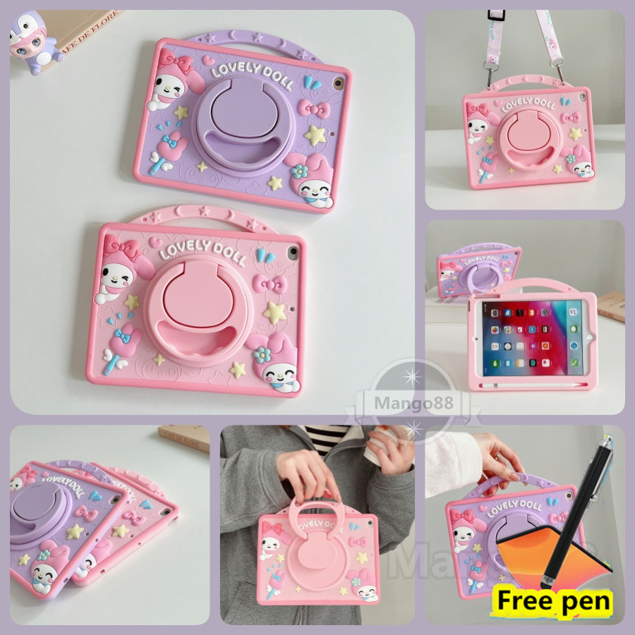 Ốp Lưng Tương Thích Cho Honor Pad 10 2025 12.1inch Dây Đeo Máy Tính Bảng Vỏ Keo Mềm Cầm Tay Trẻ Em An Toàn