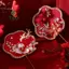 Quạt chúc may mắn cổ điển Trung Quốc Quạt hoa cầm tay đính đá cổ điển Quà tặng mặt dây chuyền tinh tế [mới]