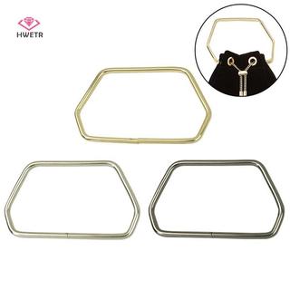HWETR 11.7CM Tay Cầm Kim Loại Hình Lục Giác Mạnh Mẽ Cho Túi Xách Hành Lý Phần Cứng Túi DIY Phụ Kiện Hộp Quà Tặng Dây Đeo Vàng Bạc Ví Khung Mới
