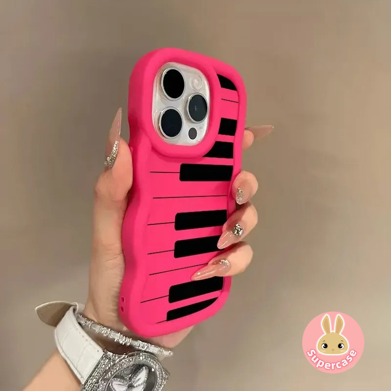 Ốp Điện Thoại Macaron Phím Đàn Piano Dễ Thương Cho Tecno Pop 10 9 8 7 Pro 6 GO 5 Pova 7 6 Neo 5 Pro 5G 4G 3D Wave Matte Casing Cặp Đôi Màu Trơn Chống Sốc Mặt Sau Mềm