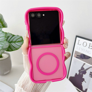 Ốp điện thoại mờ từ tính Big Wave thời trang cho Samsung Galaxy Z Flip 7 Z Flip 7FE Z Flip 6 Z Filp 5 Z Flip 4 Z Flip 3 Ốp lưng mờ mờ trong suốt