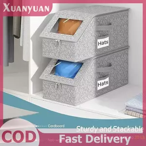 XUAN Có Thể Gập Lại Dây Kéo Bóng Chày Hộp Bảo Quản Dung Tích Lớn Không Dệt Chống Bụi Hộp Bảo Quản Mũ VN