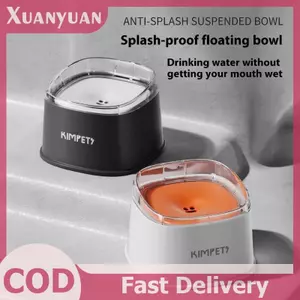 XUAN Thú Cưng Không Làm Ướt Miệng Chống Bụi Treo Chậm Uống Nước Bát 2000ml Dung Tích Lớn Thú Cưng Chó Con Mèo Con Máy Uống Nước VN