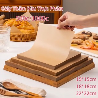Giấy thấm dầu mỡ dùng một lần chống dính chịu nhiệt, Giấy nến dùng nướng bánh, chiên rán tiện lợi