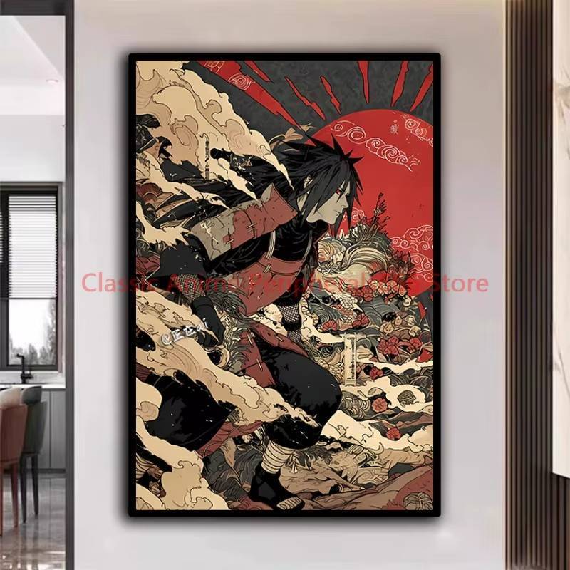 Naruto Poster Kakashi Sasuke Itachi Sasuke Akatsuki Anime Nhân Vật Tranh Canvas Hiện Đại Trang Trí Nhà Cửa Thẩm Mỹ Quà Tặng