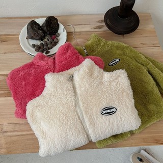 (6m-12Yrs) Mới Thu Đông Trẻ Em Flannel Áo Khoác Ngoài Bé Trai Bé Gái Nhiều Màu San Hô Lông Cừu Áo Chắc Chắn Sang Trọng Top Quần Áo Trẻ Em