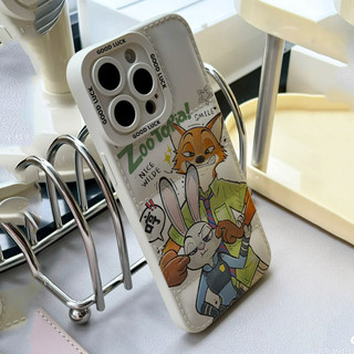 Ốp điện thoại Animation Zoo Topia cho iPhone 17 / 17Air / 16E / 15 Plus / 14 / 13 / 12 / 11 / Pro Max. Chống sốc rơi. Hộp đựng túi khí kiểu áo khoác silicon lỏng che phủ toàn diện