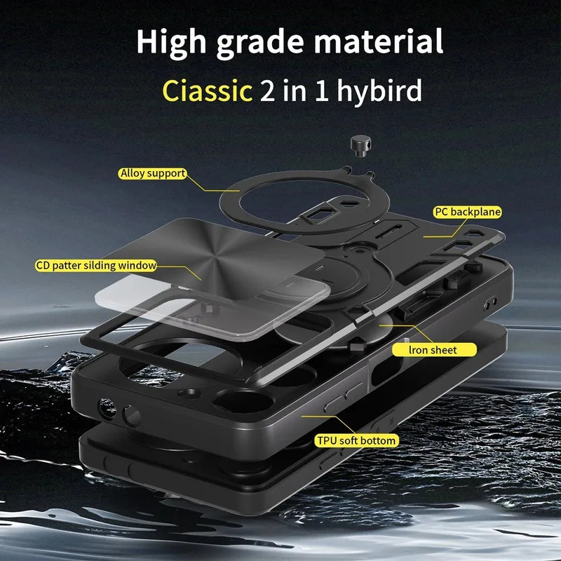 Dành Cho ZTE Nubia Âm Nhạc 4G Vỏ Giáp Trượt Camera Vòng Đứng Bảo Vệ Vỏ Điện Thoại Capa Cho Nubia Âm Nhạc 4G Funda