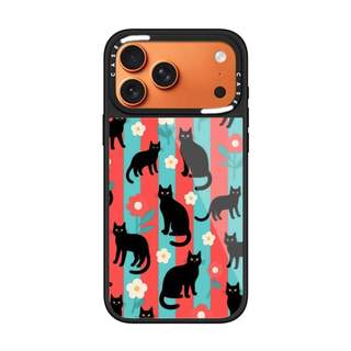 CASECASE X Black Cat Case Chống Trầy Xước Từ Hút Kính Dành Cho IPhone 17 Air 16 15 14 Pro Max Plus Ốp Lưng Cứng Có Hộp Khắc logo