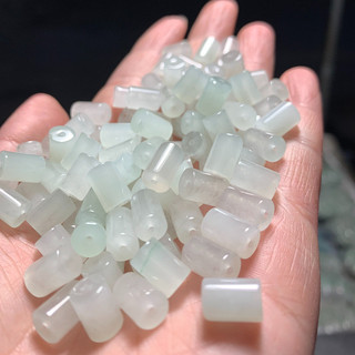 ((10 cái) Ngọc rời Bashan Jade 7*11, phụ kiện tự làm vòng tay)