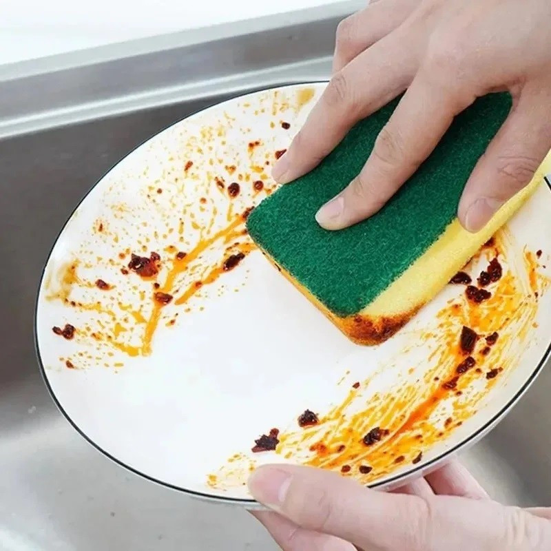 6 / 12 / 20 Cái Spong rửa chén nhà bếp / Khăn lau hai mặt