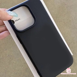 Ốp Lưng Cho Iphone 17 13 11 16 14 15 12 Pro Max Air XS XR X Max 7 15 8 16 14 Plus Sạch Sẽ Đơn Giản Màu Trơn Cảm Giác Da Họa Tiết Bao Da