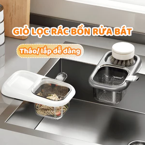 Giỏ Lọc Rác Bồn Rửa Chén Bát Nhà Bếp Có Lưới Lọc Cặn Bã DINO Thoát Nước Tốt, Chống Nghẹt Hiệu Quả