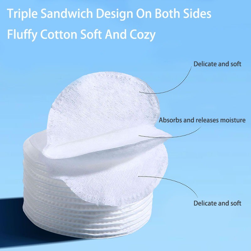 200 Miếng đệm bông tẩy trang tròn dày - Soft No Lint Cleaning cho mặt