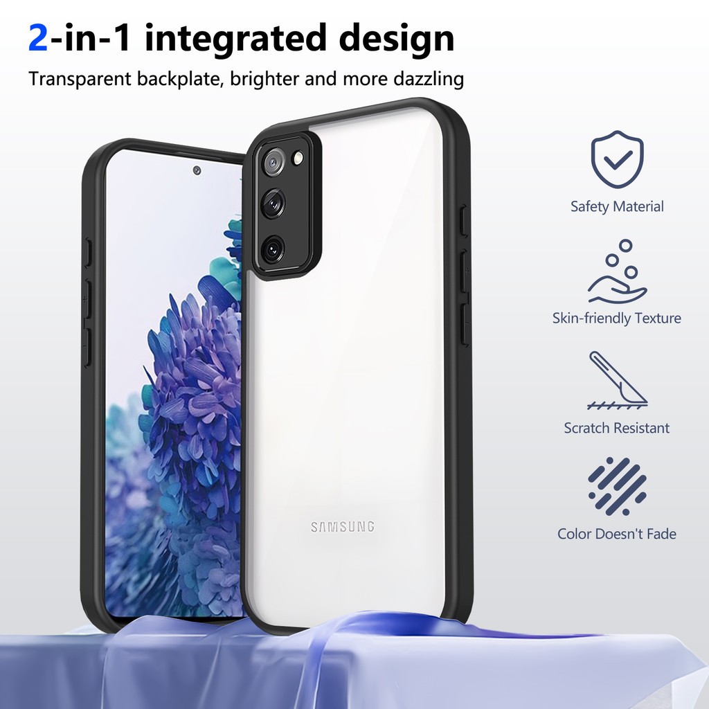 Ốp lưng Samsung S20 FE Vỏ trong suốt mờ thời trang cho Ốp điện thoại Samsung Galaxy S20 FE 5G