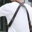 Túi áo vest lưu trữ JVSUB, túi đeo chéo da nhiều ngăn, túi đeo vai phong cách retro, chống trộm, đa năng đựng điện thoại