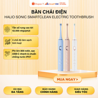 Bàn chải điện Halio Sonic SmartClean Electric Toothbrush - Bảo hành chính hãng 24 tháng