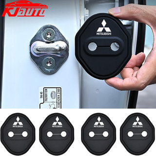 [Sản phẩm chính hãng 1: 1] 4 miếng bảo vệ khóa cửa giảm xóc cửa ô tô Mitsubishi Miếng dán khóa cửa tự động bằng silicon cho Ralliart Xforce Mirage Triton L200 Xpander Outlander