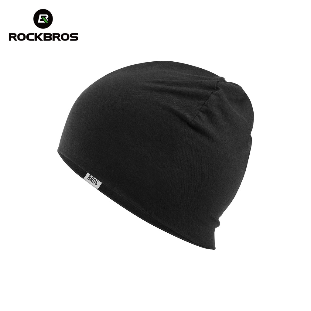 Mũ thể thao Rockbros làm từ Tencel len, màu trơn, chống gió, ấm áp - phù hợp cho mùa đông khi đi xe đạp và chạy bộ