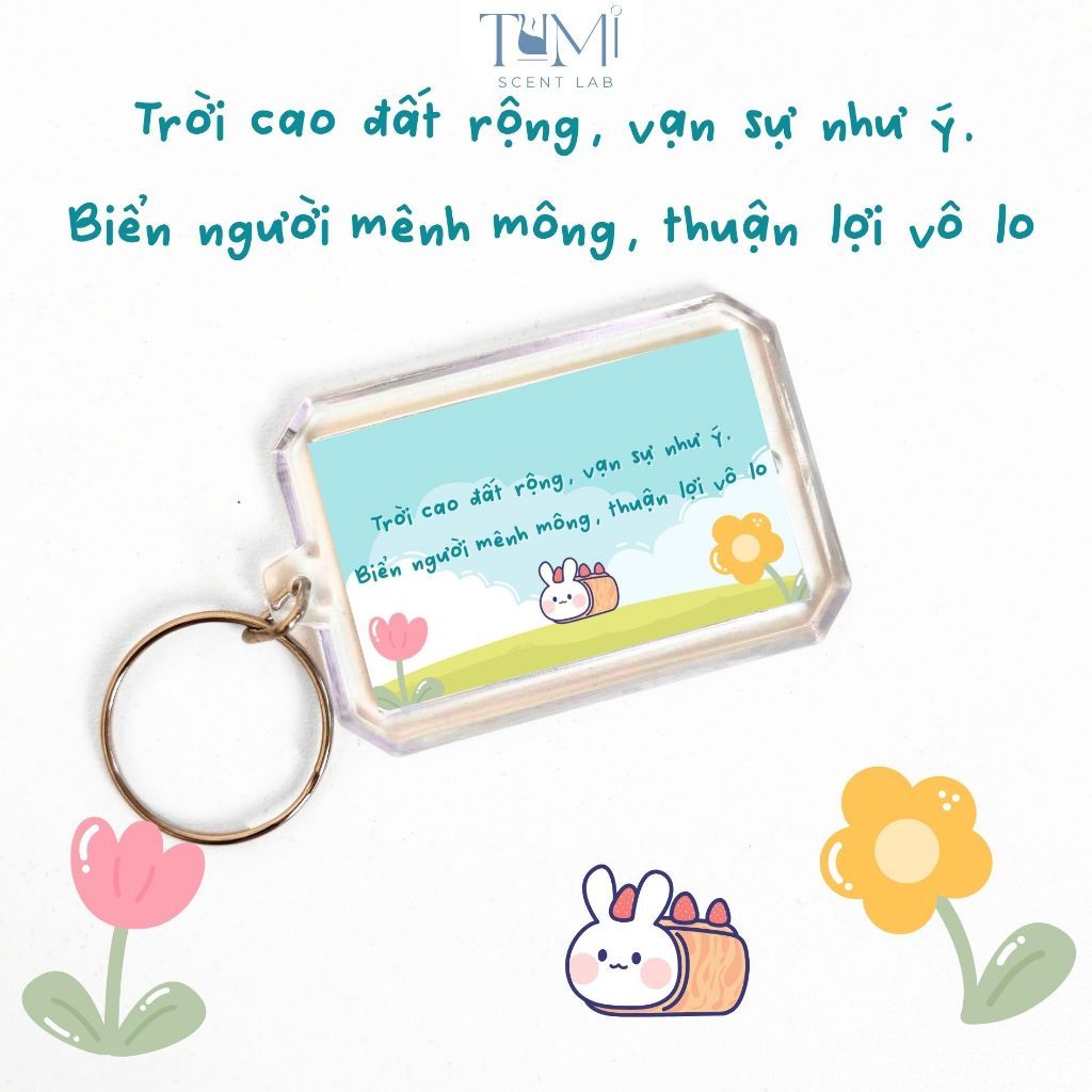 Móc Khoá Thông Điệp Nhắn Gửi Dễ Thương Tặng Bạn Bè, Người Yêu- Sango