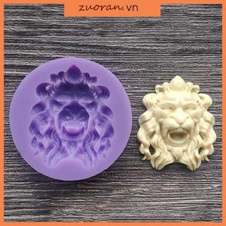 Zuoo - Sư Tử Động Vật Cho Đầu Khuôn Silicon, Móc Khóa Nhựa Epoxy, Đồ Trang Trí Thủ Công