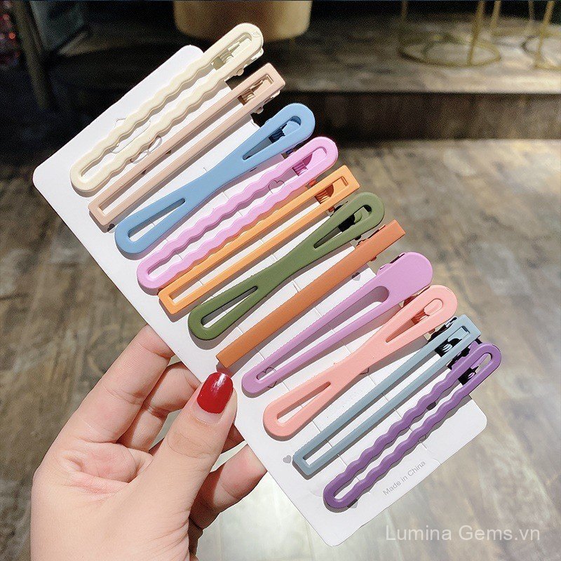 Kẹp tóc influencer phong cách mới mốt cho cô gái, kẹp đơn giản phù hợp với mũ đội đầu nữ