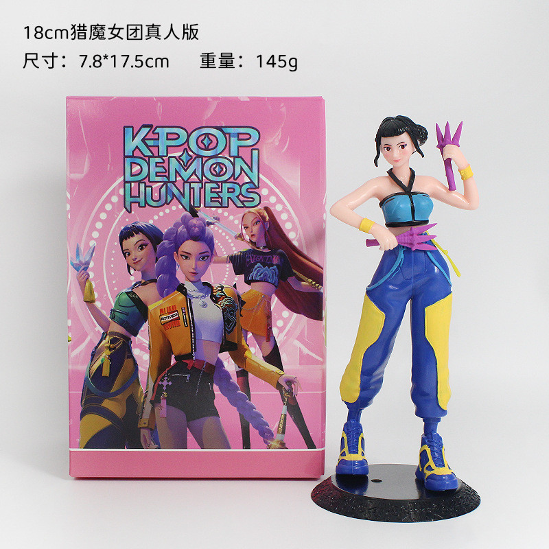 17CM Kpop Demon Hunters Hình K Pop Demon Hunters Nhân Vật Huntrix Đồ Chơi Derpy Tiger Rumi Mira Zoey Sussy Hình Đồ Trang Trí