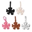COO Charming Floral PU Leather Móc khóa Túi quyến rũ với Snap Adjuster Hoàn hảo cho mọi dịp