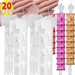 5 / 10 / 20 Cái Móc treo trưng bày đồ ăn nhẹ siêu thị - Kệ lưu trữ thực phẩm Dải lưu trữ